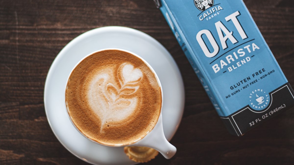 Coffee with Oat Milk Photo credit: Kaffee Meister on Unsplash