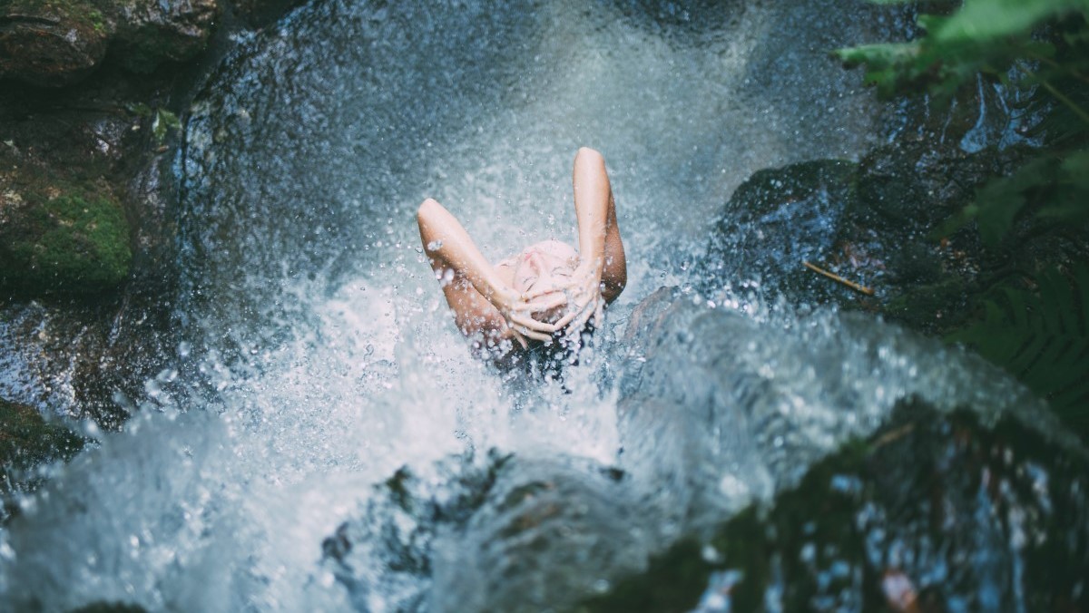 Bathing in a Cold Waterfall Photo credit: Seth Doyle on Unsplash