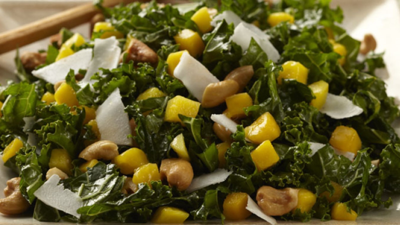 Kale Mango Coconut Salad